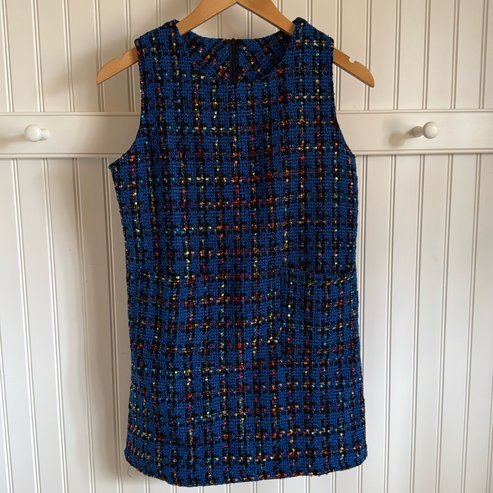 Vintage Mod style dress in Chanel like tweed fabric.